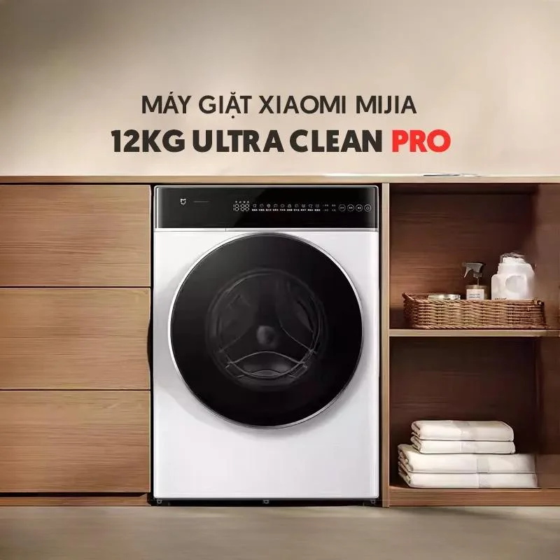 Máy giặt 12kg Xiaomi Mijia MJ301 Ultra Clean Pro – Động cơ truyền động trực tiếp DD, khử trùng 99,99%,